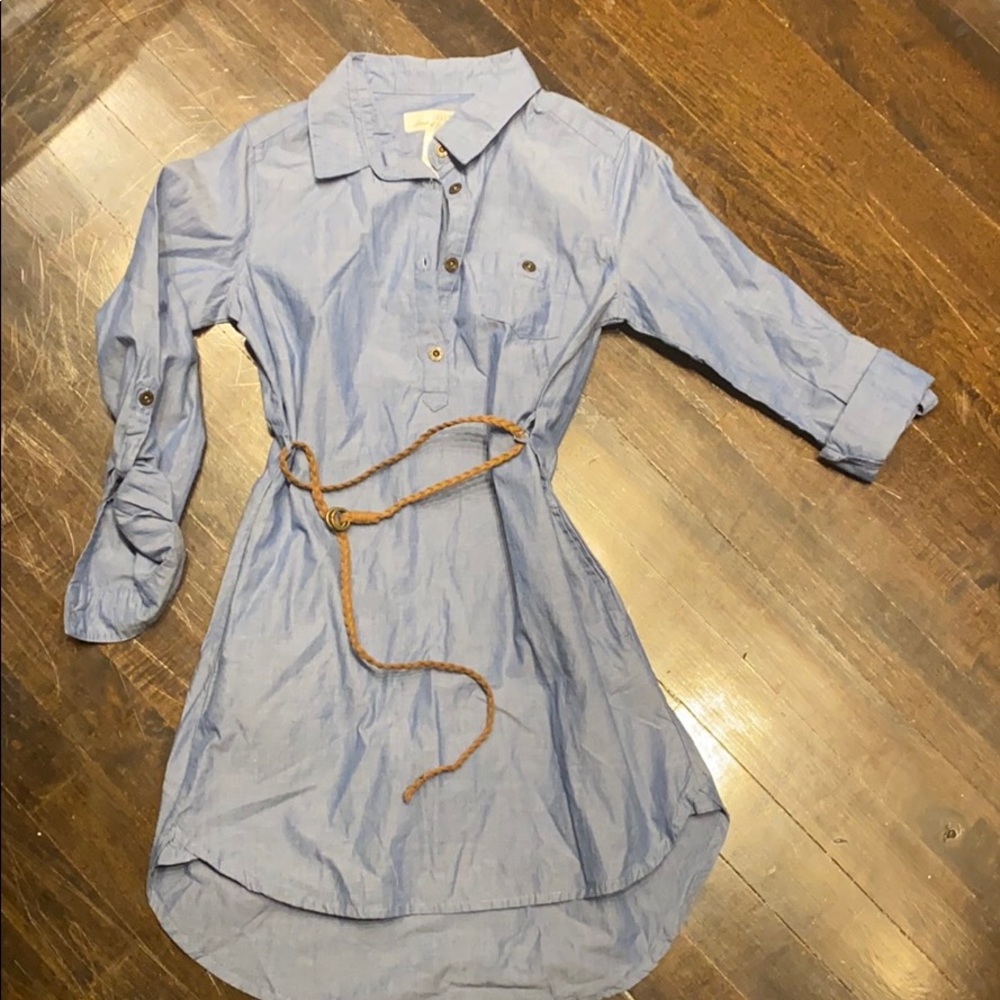 Girls denim light cotton dress size 8-9yo